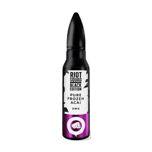 Riot Squad - Black Edition - Pure Frozen Acai 50ml Short Fill - Vape Direct