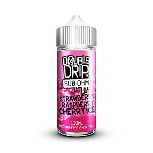 Strawberry Raspberry Cherry Ice By Double Drip 100ml Shortfill