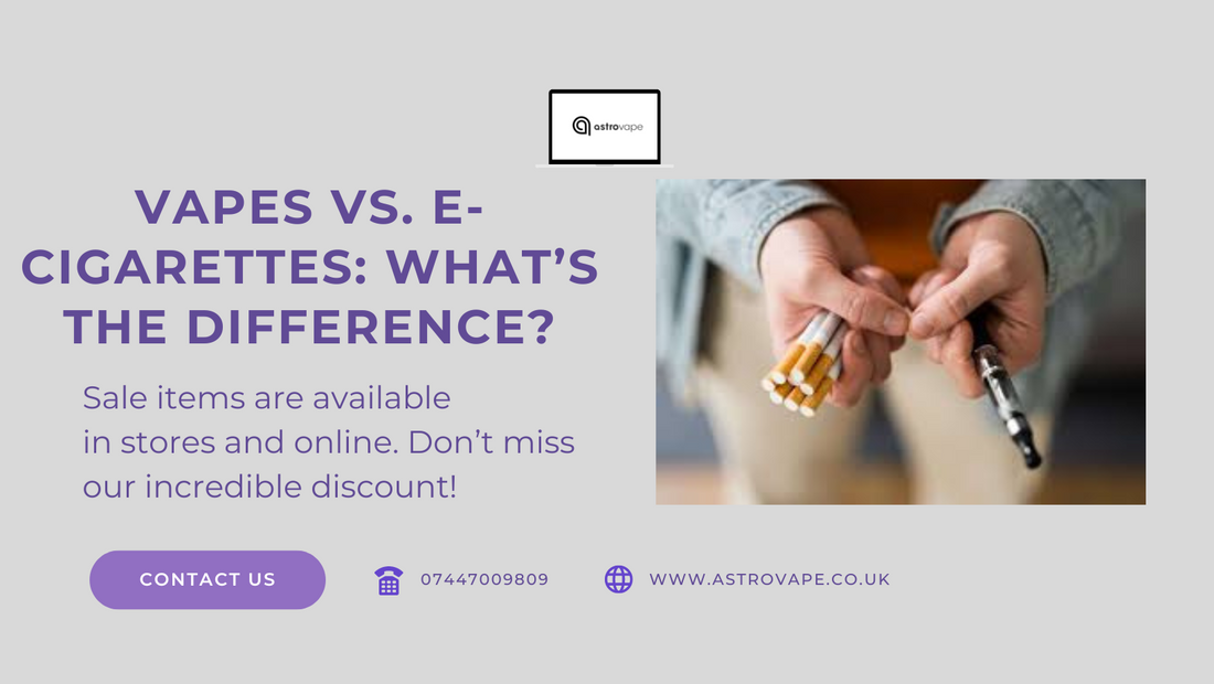 Vapes vs. E-cigarettes: What's the Difference? AstroVape Vapes vs. E-cigarettes: What's the Difference? AstroVape