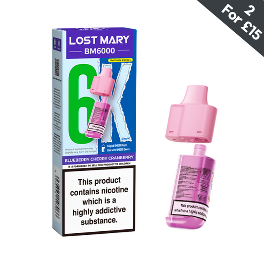 Blueberry Cherry Cranberry - Lost Mary BM6000 POD