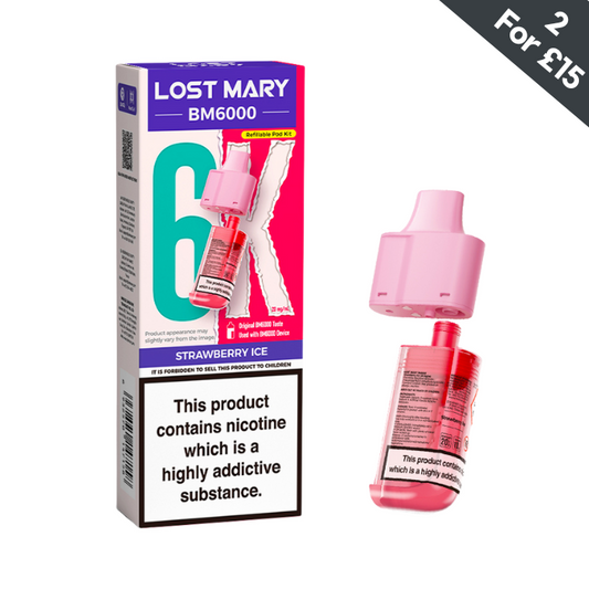 Strawberry Ice - Lost Mary BM6000 POD