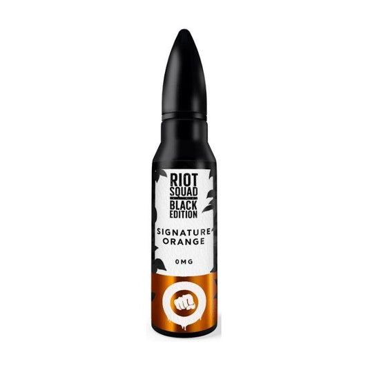 Riot Squad - Black Edition - Signiture Orange 50ml Short Fill - Vape Direct