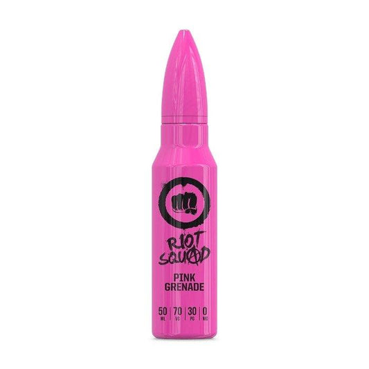 Riot Squad - Pink Grenade 50ml Short Fill Vape juice - Vape Direct